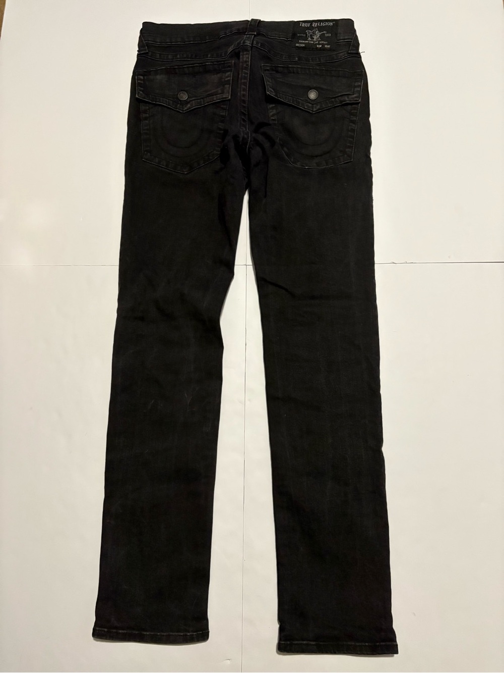 True Religion Rocco Relaxed Skinny Black Men’s Jeans 33